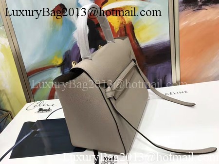 Celine Belt Bag Original Litchi Leather C3349 Light Grey