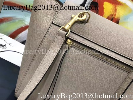 Celine Belt Bag Original Litchi Leather C3349 Light Grey