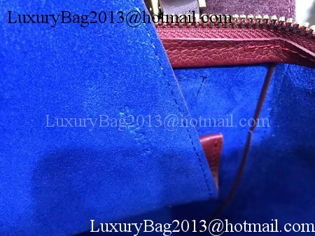 Celine Belt Bag Original Litchi Leather C3349 Wine