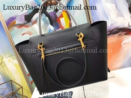 Celine Belt Bag Original Palm Skin Leather C3349 Black