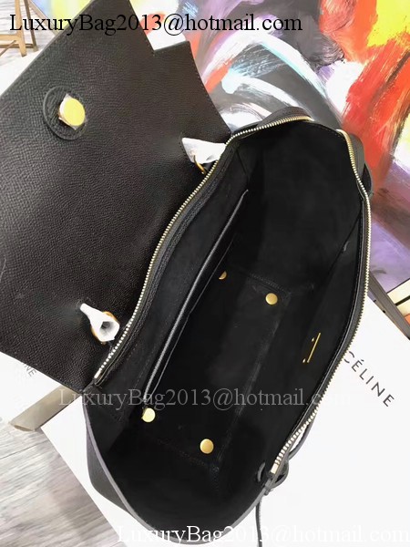 Celine Belt Bag Original Palm Skin Leather C3349 Black