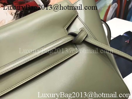 Celine Belt Bag Original Palm Skin Leather C3349 Deep Green