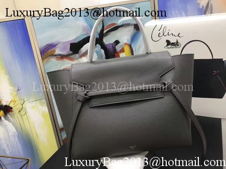 Celine Belt Bag Original Palm Skin Leather C3349 Deep Grey