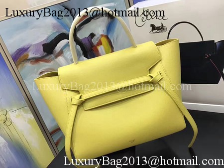 Celine Belt Bag Original Palm Skin Leather C3349 Lemon