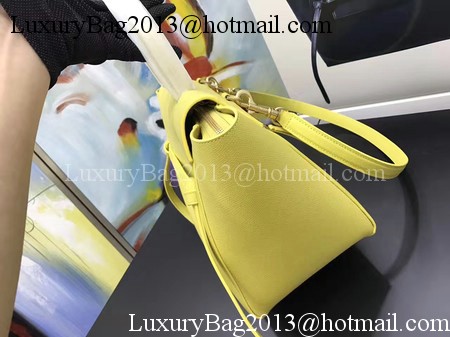 Celine Belt Bag Original Palm Skin Leather C3349 Lemon