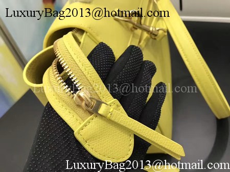 Celine Belt Bag Original Palm Skin Leather C3349 Lemon