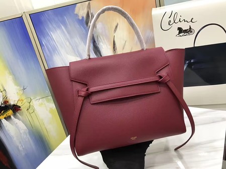 Celine Belt Bag Original Palm Skin Leather C3349 Wine