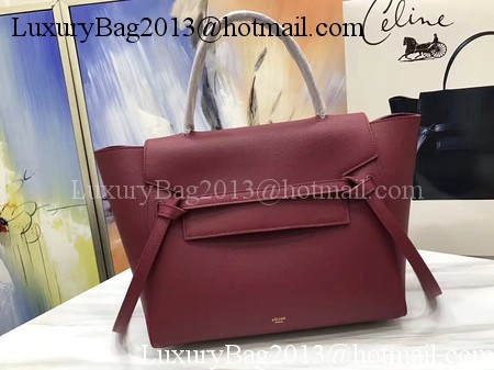 Celine Belt Bag Original Palm Skin Leather C3349 Wine