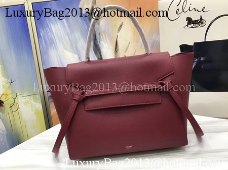 Celine Belt Bag Original Palm Skin Leather C3349 Wine