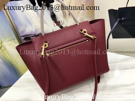 Celine Belt Bag Original Palm Skin Leather C3349 Wine