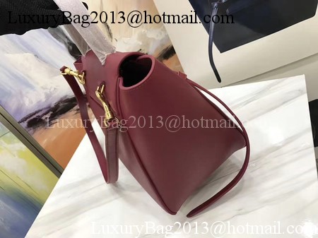 Celine Belt Bag Original Palm Skin Leather C3349 Wine