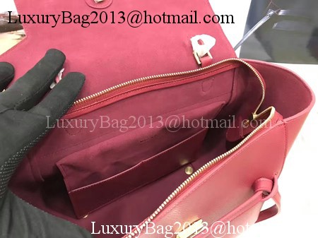 Celine Belt Bag Original Palm Skin Leather C3349 Wine