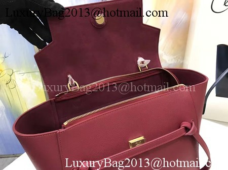 Celine Belt Bag Original Palm Skin Leather C3349 Wine