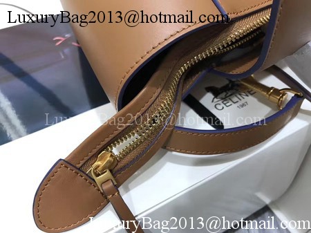 Celine Belt Bag Original Smooth Leather C3349 Brown&Blue