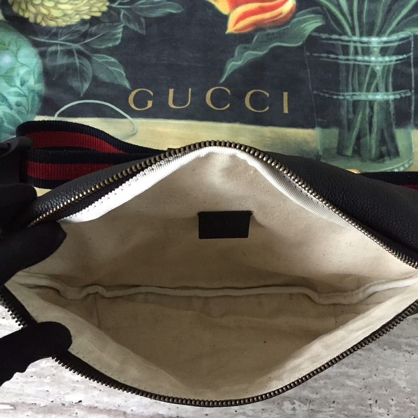 Gucci Calfskin Leather Pocket 493869 Black
