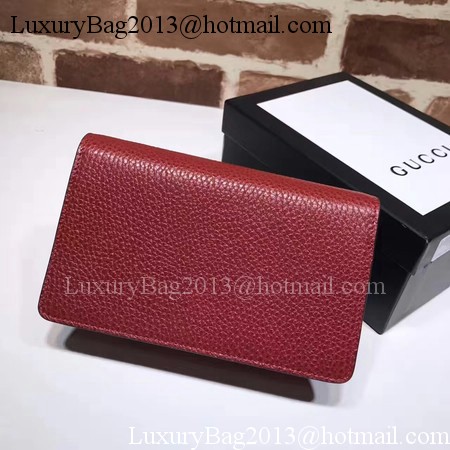 Gucci Dionysus Leather Super mini Bag 476432 Red