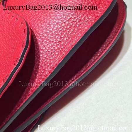 Gucci GG Marmont Leather Shoulder Bag 409154 Red