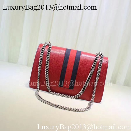 Gucci Dionysus Leather Shoulder Bag 400249 Red