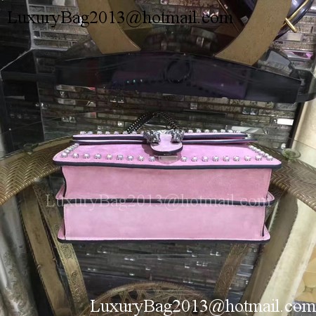 Gucci Dionysus Suede Shoulder Bag with Crystals 400249 Pink