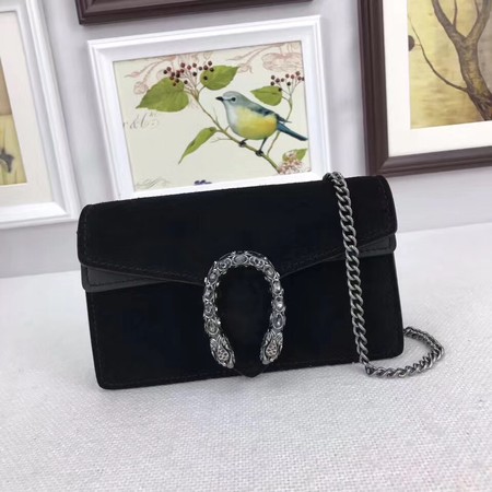 Gucci Dionysus Velvet Super mini Bag 476432 Black