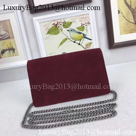 Gucci Dionysus Velvet Super mini Bag 476432 Red