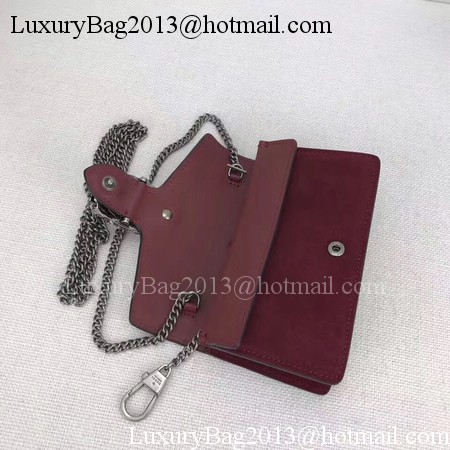 Gucci Dionysus Velvet Super mini Bag 476432 Red