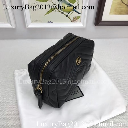 Gucci GG Marmont Cosmetic Case 476165 Black