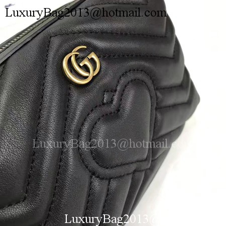 Gucci GG Marmont Cosmetic Case 476165 Black