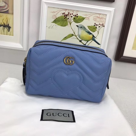 Gucci GG Marmont Cosmetic Case 476165 Blue