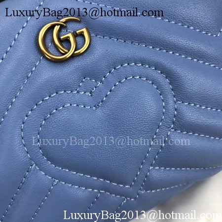 Gucci GG Marmont Cosmetic Case 476165 Blue