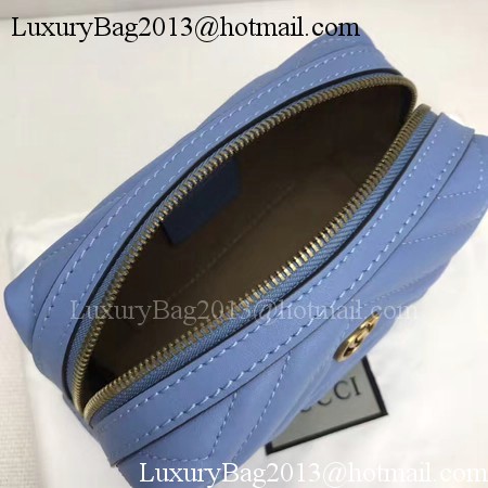 Gucci GG Marmont Cosmetic Case 476165 Blue