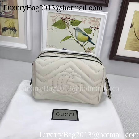 Gucci GG Marmont Cosmetic Case 476165 OffWhite