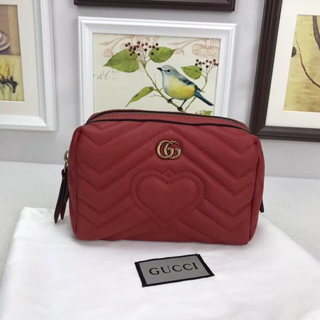 Gucci GG Marmont Cosmetic Case 476165 Red