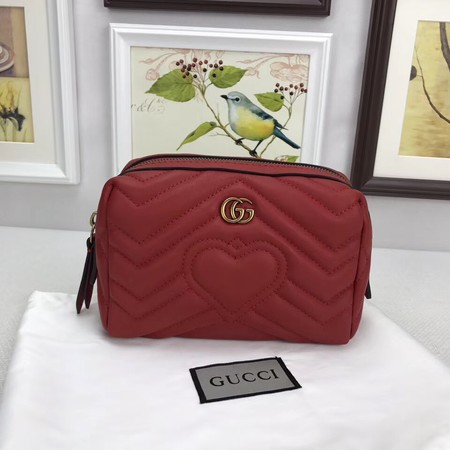 Gucci GG Marmont Cosmetic Case 476165 Red
