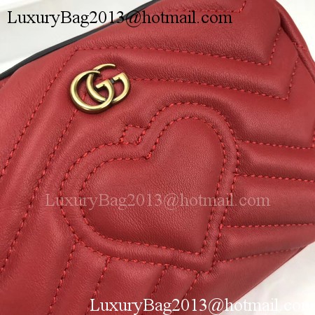 Gucci GG Marmont Cosmetic Case 476165 Red