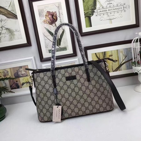 Gucci GG Supreme Canvas Tote Bag 353440 Black