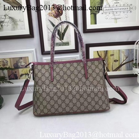 Gucci GG Supreme Canvas Tote Bag 353440 Rose