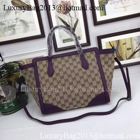 Gucci GG Supreme Canvas Tote Bag 368925 Purple