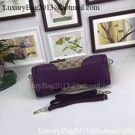 Gucci GG Supreme Canvas Tote Bag 368925 Purple