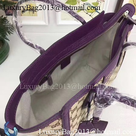 Gucci GG Supreme Canvas Tote Bag 368925 Purple