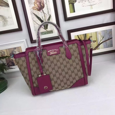 Gucci GG Supreme Canvas Tote Bag 368925 Rose