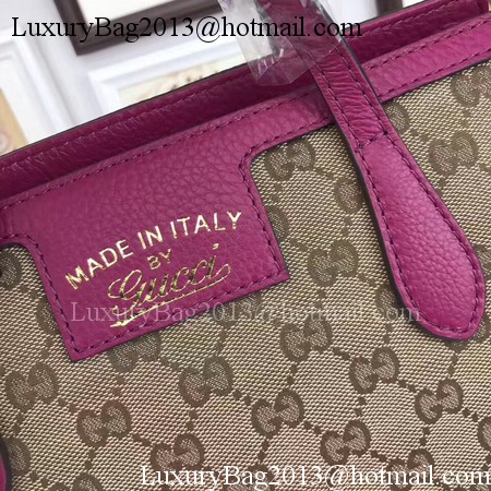 Gucci GG Supreme Canvas Tote Bag 368925 Rose