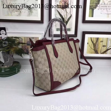 Gucci GG Supreme Canvas Tote Bag 368925 Wine