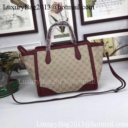 Gucci GG Supreme Canvas Tote Bag 368925 Wine