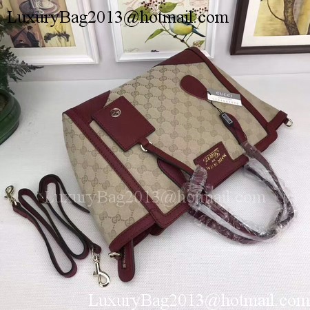 Gucci GG Supreme Canvas Tote Bag 368925 Wine