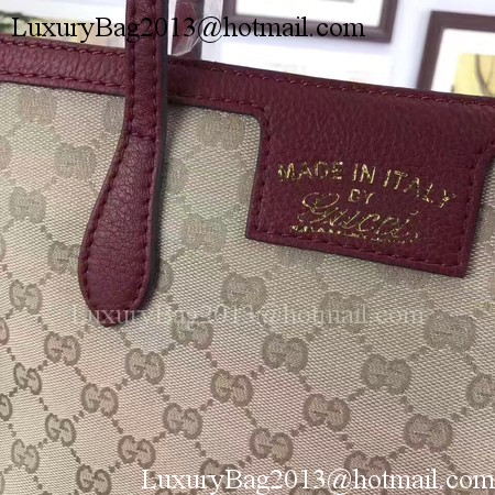 Gucci GG Supreme Canvas Tote Bag 368925 Wine