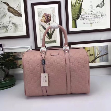 Gucci Joy Boston Bag Signature Leather 193603 Pink