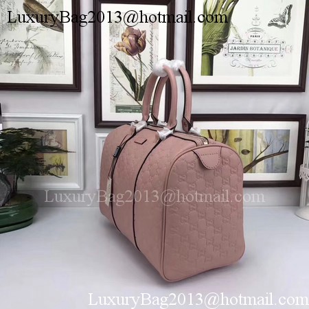 Gucci Joy Boston Bag Signature Leather 193603 Pink
