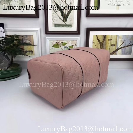 Gucci Joy Boston Bag Signature Leather 193603 Pink