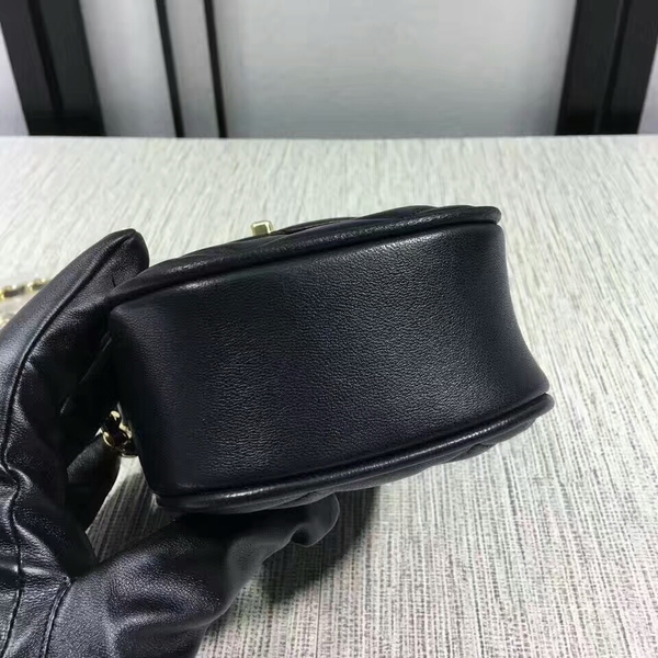 Chanel Sheepskin Leather Shoulder Bag 7023 Black